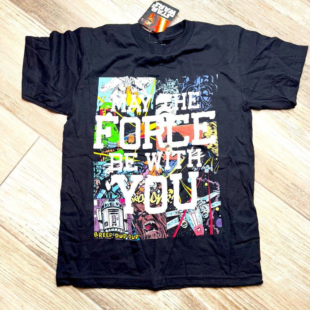 DISNEY Star Wars May the force be with you T shirt
Size small